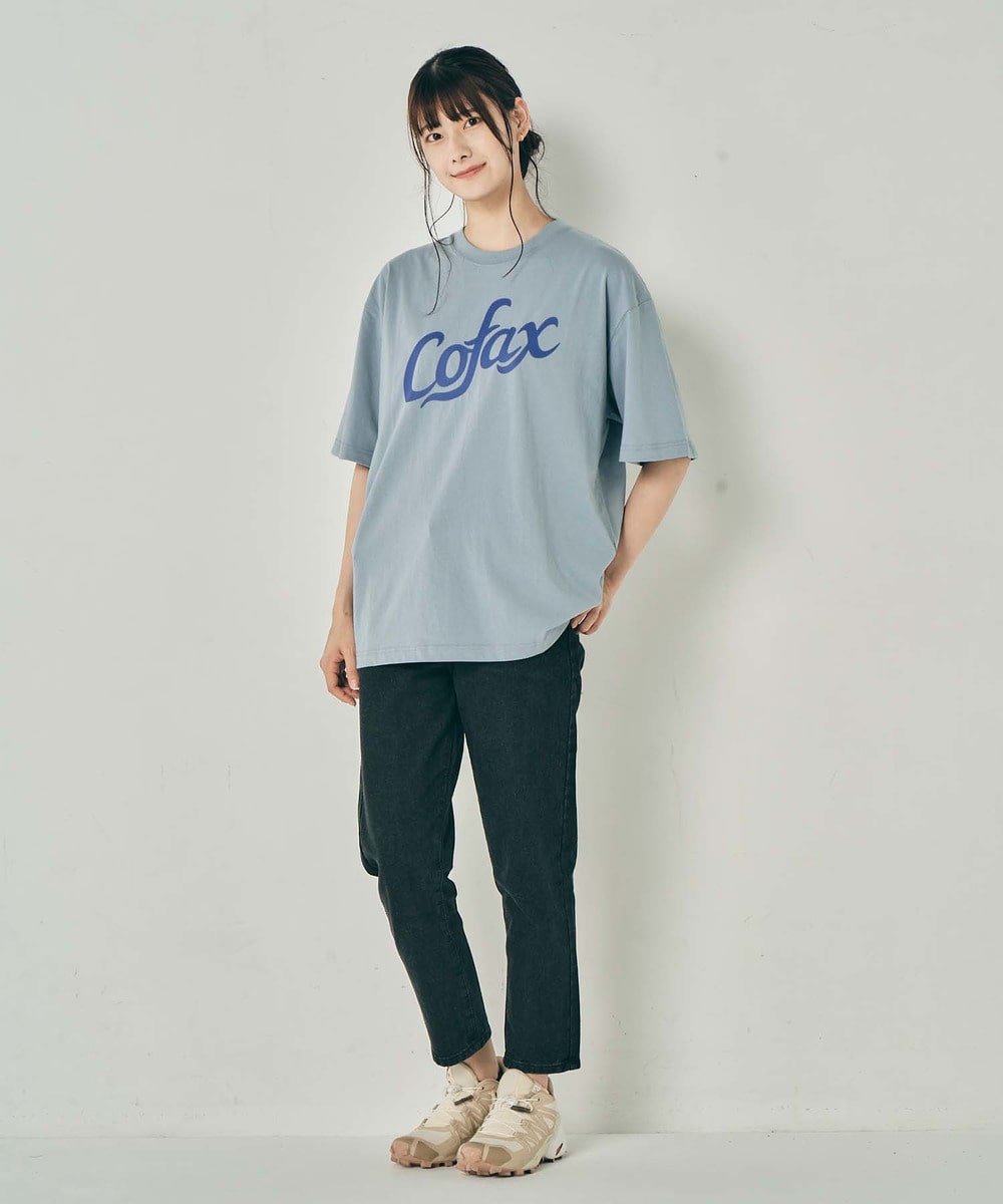 【COFAX COFFEE SHOP】グラフィックワイドTシャツ 詳細画像 サックス 3