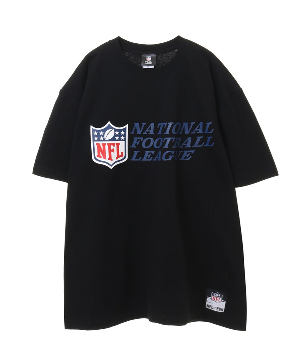 NFL プリントTシャツ　NFLシールド（NATIONAL FOOTBALL LEAGUE 文字付） 詳細画像 BLACK 1