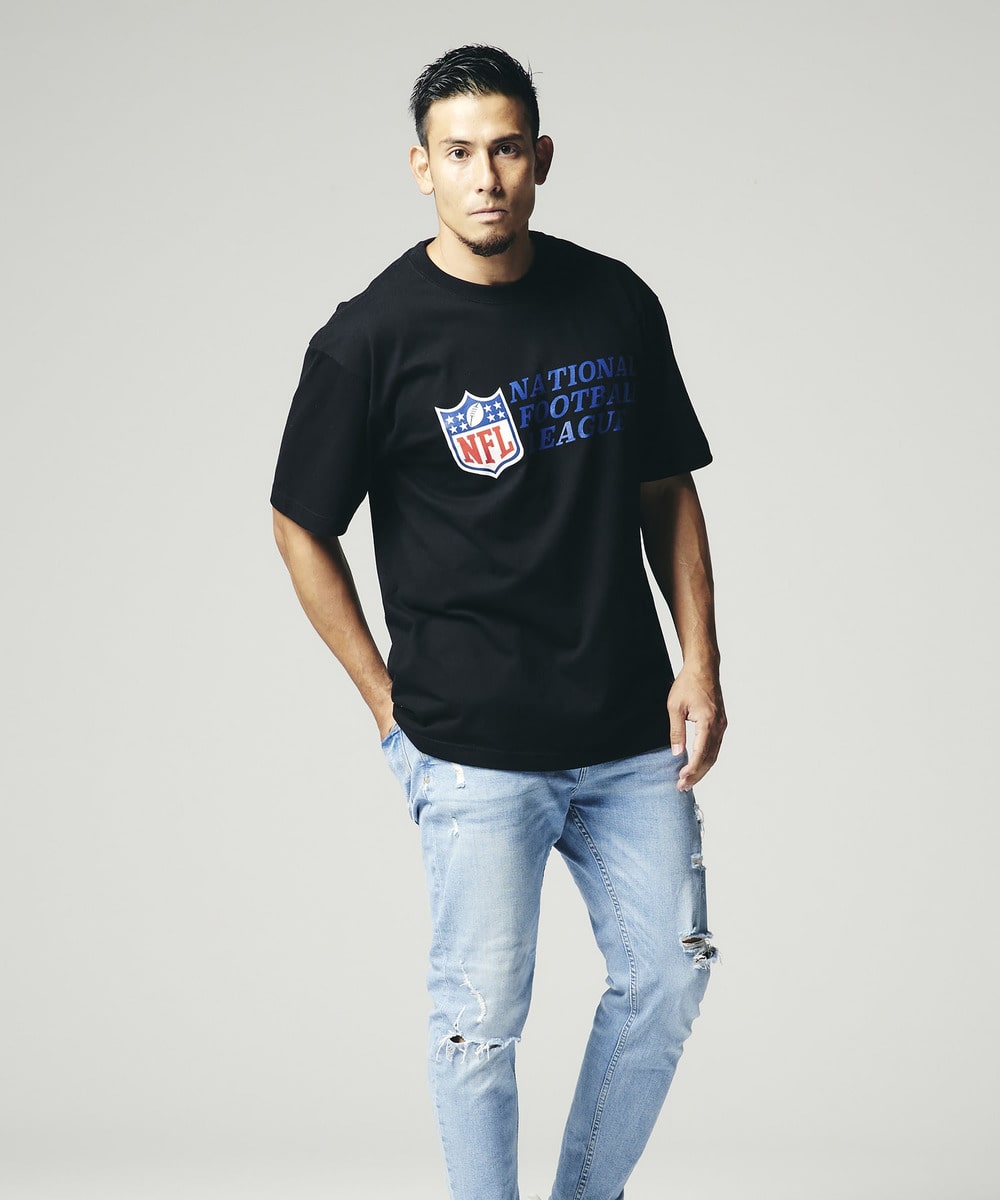 NFL プリントTシャツ　NFLシールド（NATIONAL FOOTBALL LEAGUE 文字付） 詳細画像 WHITE 3
