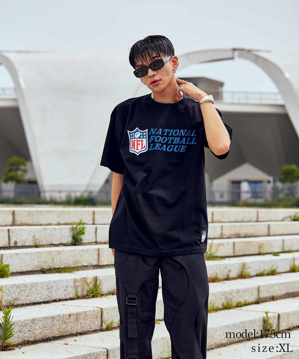 NFL プリントTシャツ　NFLシールド（NATIONAL FOOTBALL LEAGUE 文字付） 詳細画像 WHITE 6