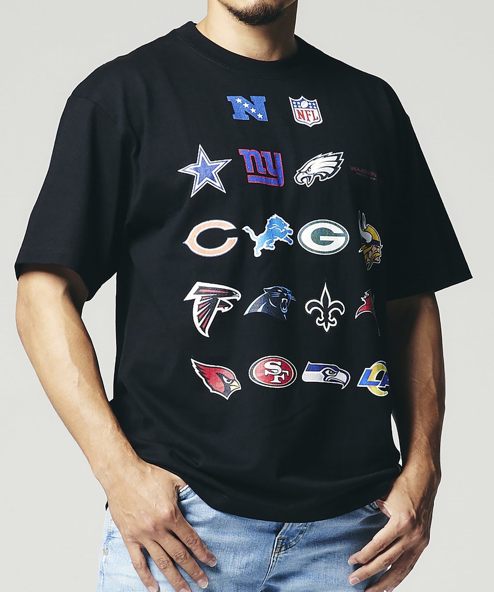 NFL プリントTシャツ　NFC(NATIONAL FOOTBALL CONFERENCE) 詳細画像 BLACK 4