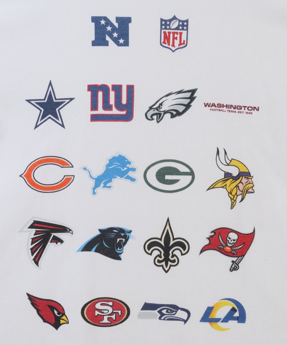 NFL プリントTシャツ　NFC(NATIONAL FOOTBALL CONFERENCE) 詳細画像 WHITE 6