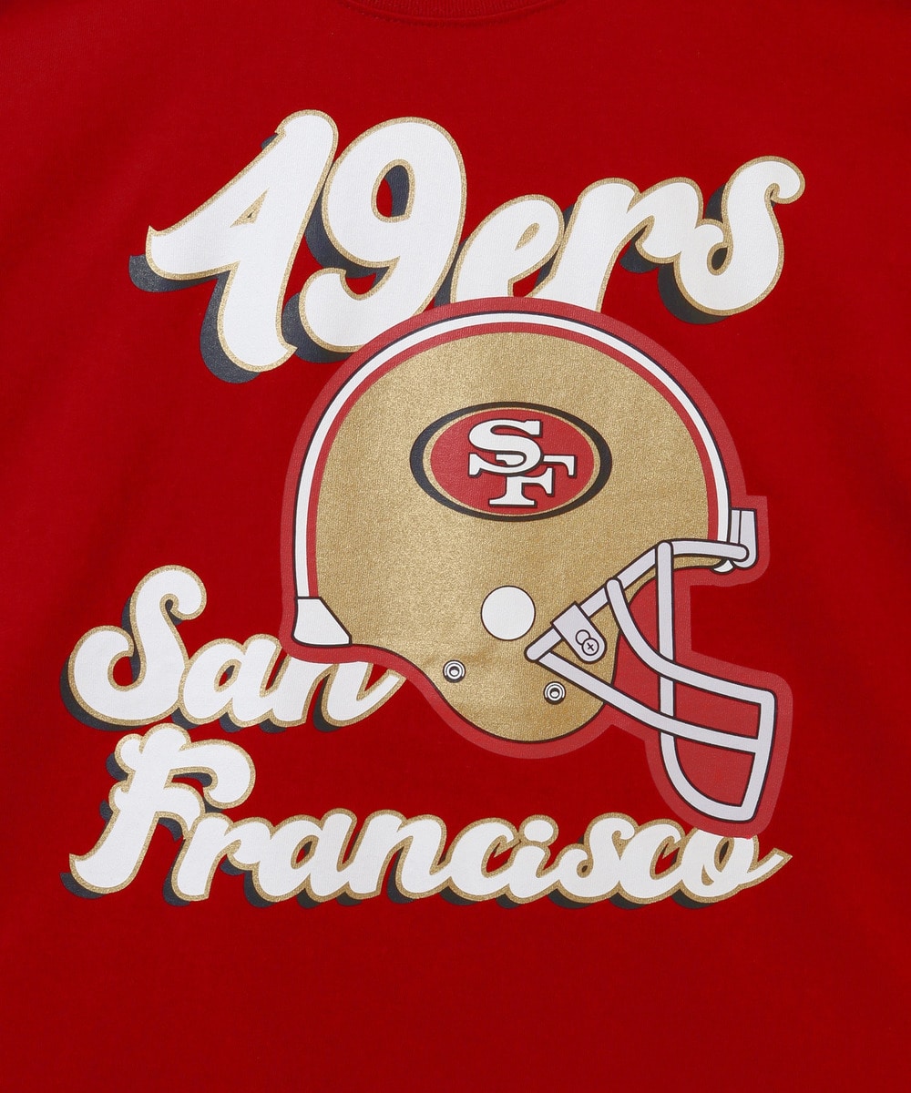 NFL プリントTシャツ　ヘルメットデザイン（SF 49ers/フォーティナイナーズ） RED(レッド)　 詳細画像 RED 2