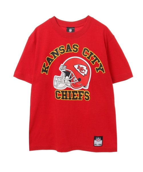 NFL プリントTシャツ　ヘルメットデザイン（KC CHIEFS/チーフス） RED(レッド)