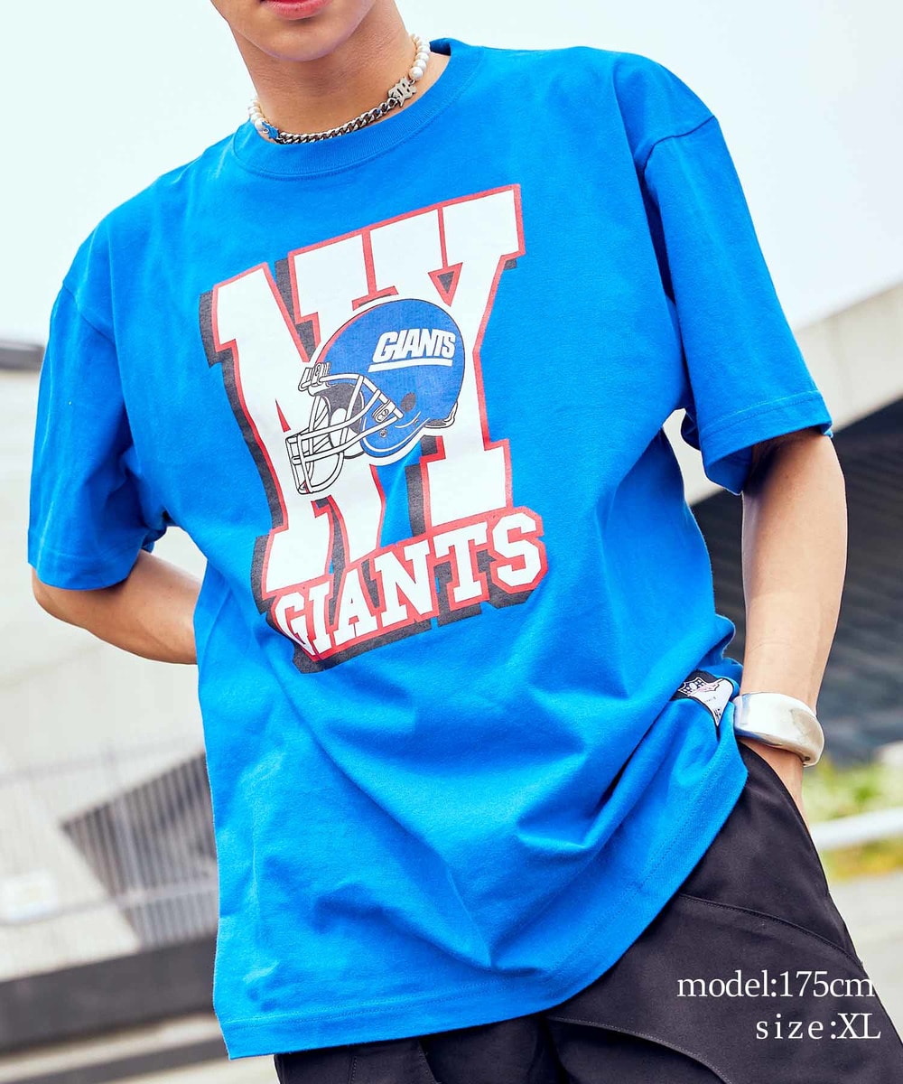 NFL プリントTシャツ　ヘルメットデザイン（NYG GIANTS/ジャイアンツ） BLUE(ブルー) 詳細画像 BLUE 10