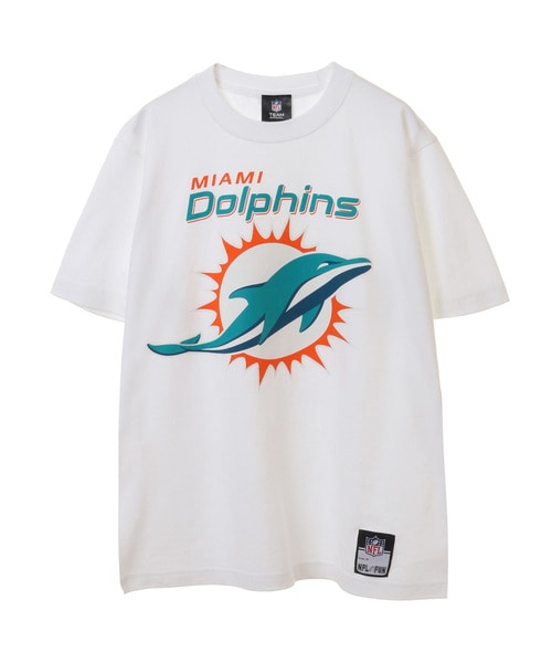 NFL プリントTシャツ（MIA DOLPHINS/ドルフィンズ） WHITE(ホワイト) 