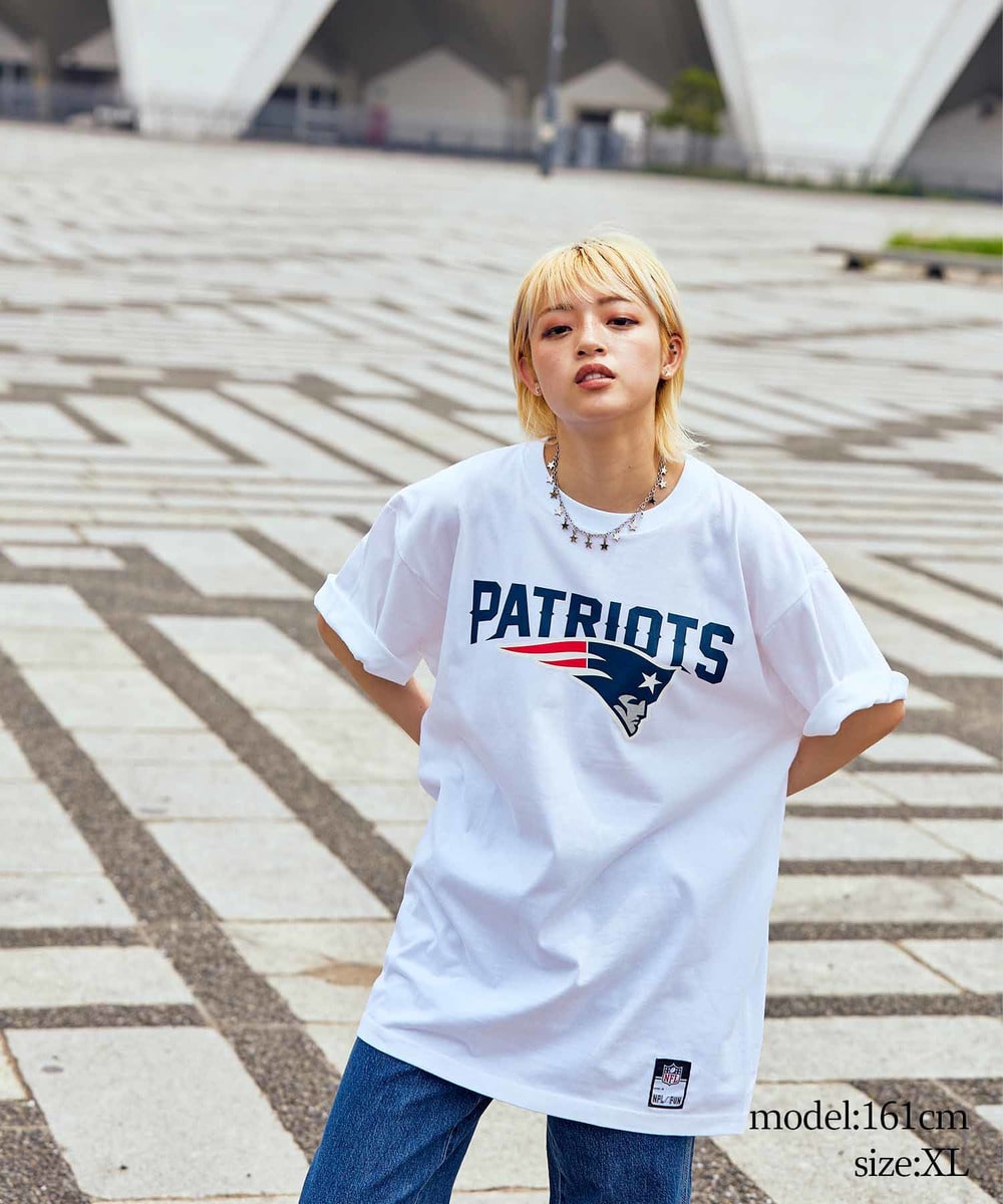 NFL プリントTシャツ（NE PATRIOTS/ペイトリオッツ） WHITE(ホワイト