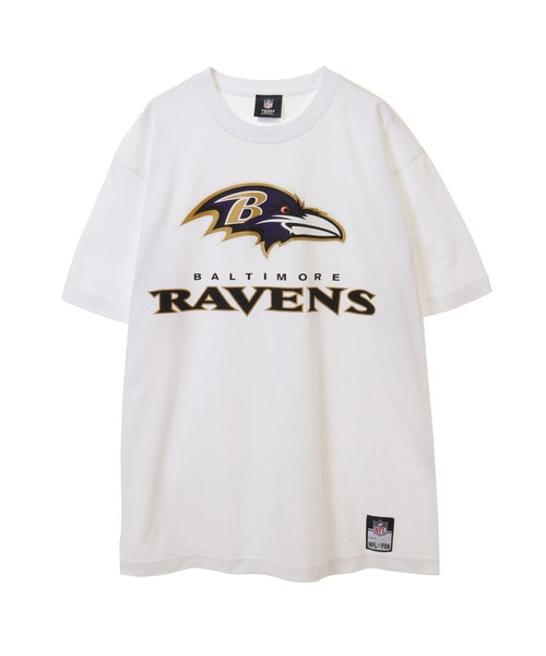 NFL プリントTシャツ（BAL RAVENS/レイブンズ） WHITE(ホワイト)