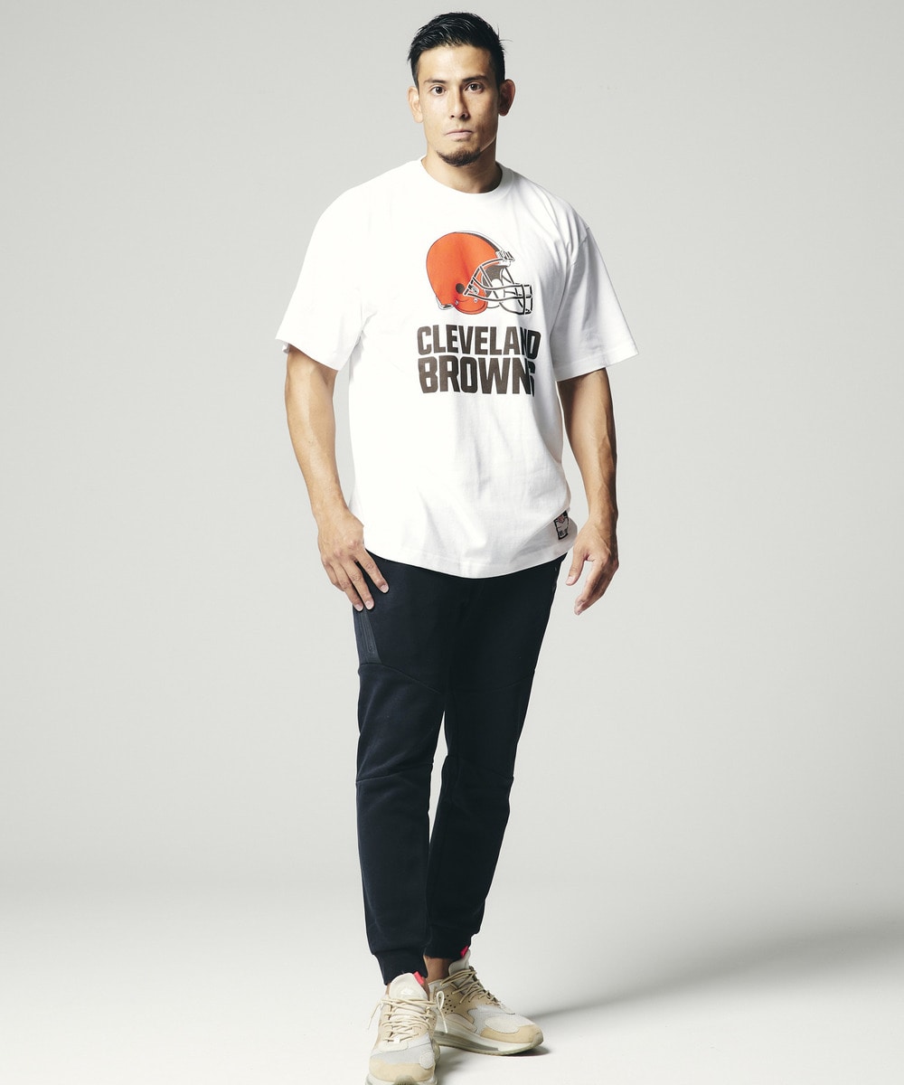 NFL プリントTシャツ（CLE BROWNS/ブラウンズ）WHITE(ホワイト) WHITE