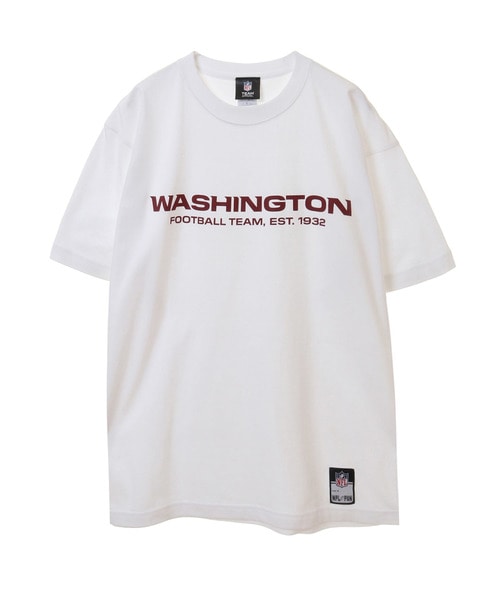 NFL プリントTシャツ（WAS WASHNGTON FOOTBALL TEAM/ワシントン フットボール チーム） WHITE(ホワイト)