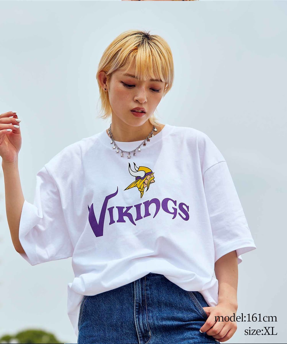 NFL プリントTシャツ（MIN VIKINGS/バイキングス） WHITE(ホワイト) WHITE