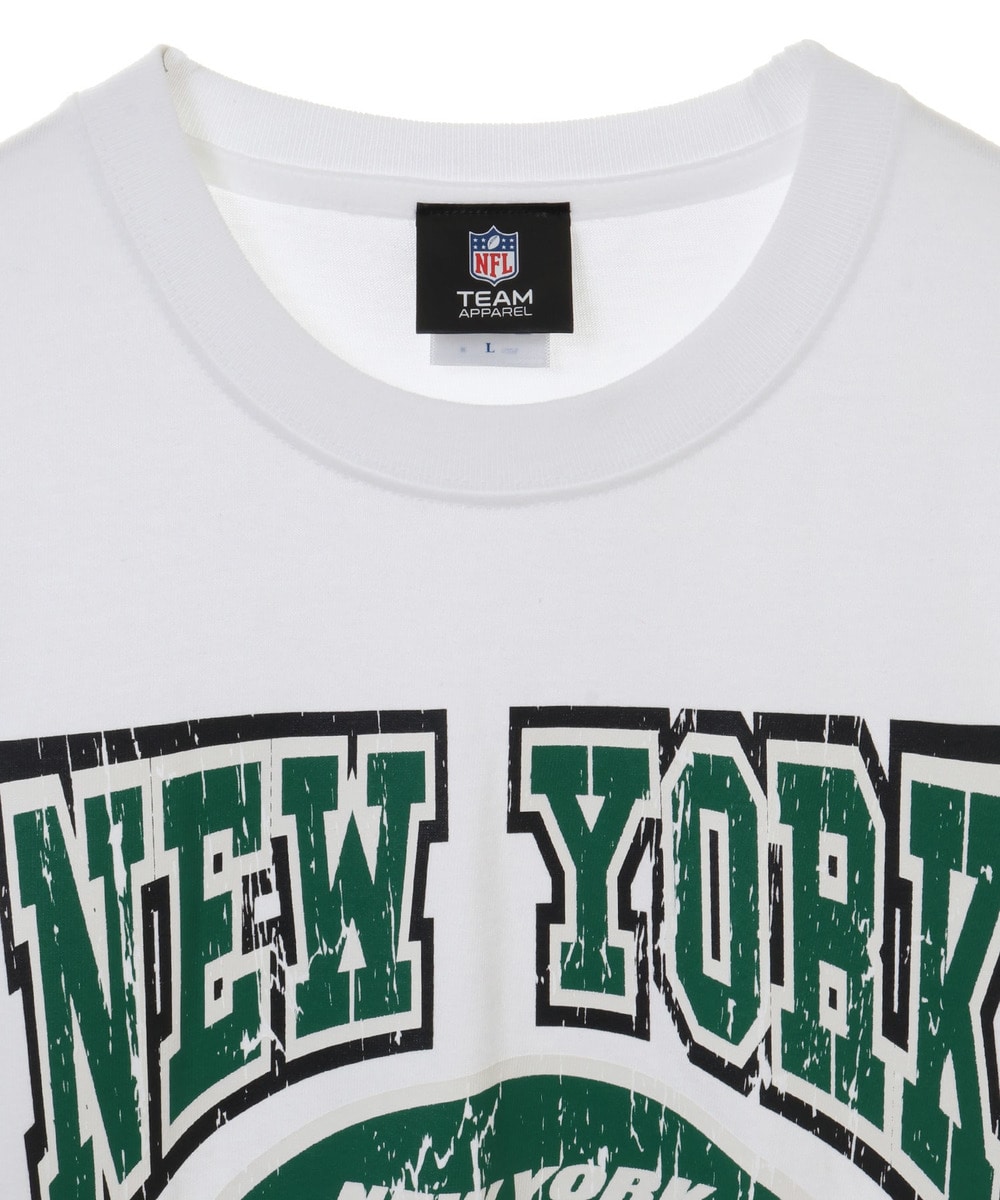 NFL クラックプリントTシャツ （NYJ JETS/ジェッツ） WHITE(ホワイト