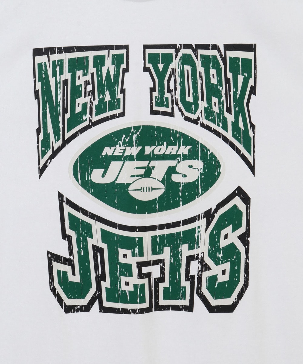 NFL クラックプリントTシャツ （NYJ JETS/ジェッツ） WHITE(ホワイト