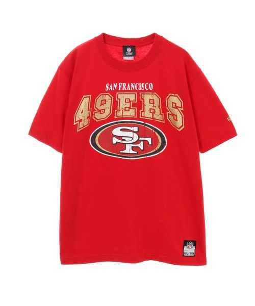 NFL クラックプリントTシャツ （SF 49ers/フォーティナイナーズ） RED(レッド)