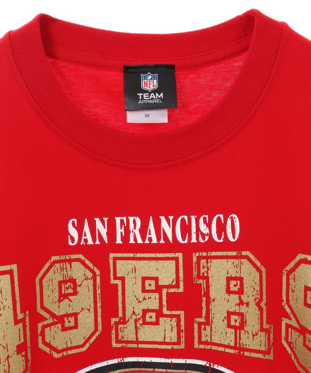 NFL クラックプリントTシャツ （SF 49ers/フォーティナイナーズ） RED(レッド) 詳細画像 RED 3