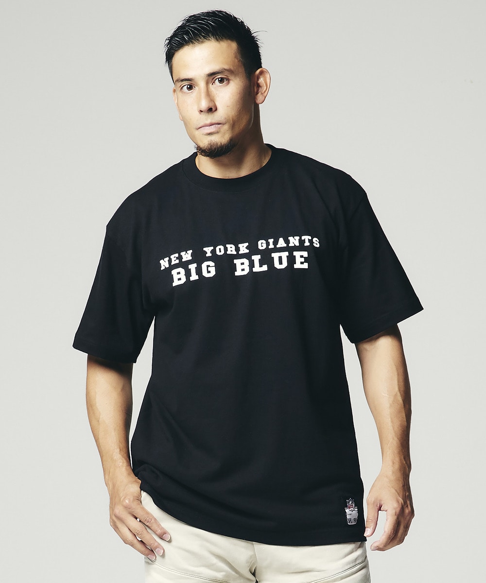 NFL プリントTシャツ スローガン（NYG GIANTS/ジャイアンツ） 【BIG BLUE】 詳細画像 BLACK 4