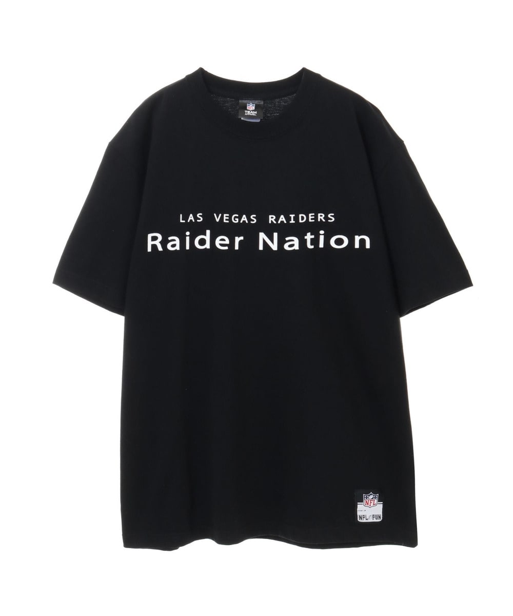 NFL プリントTシャツ スローガン（LV RAIDERS/レイダース） 【RAIDER NATION 】 詳細画像 BLACK 1