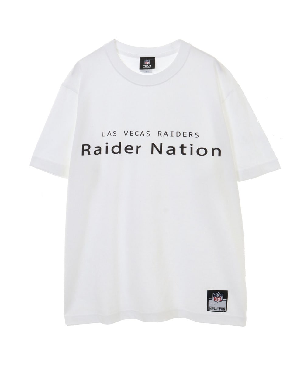 NFL プリントTシャツ スローガン（LV RAIDERS/レイダース） 【RAIDER NATION 】 詳細画像 WHITE 1