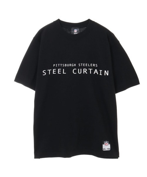 NFL プリントTシャツ スローガン（PIT STEELERS/スティーラーズ） 【STEEL CURTAIN】