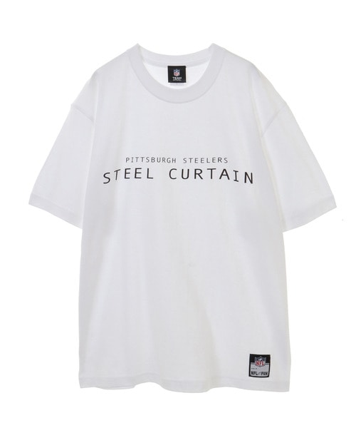NFL プリントTシャツ スローガン（PIT STEELERS/スティーラーズ） 【STEEL CURTAIN】