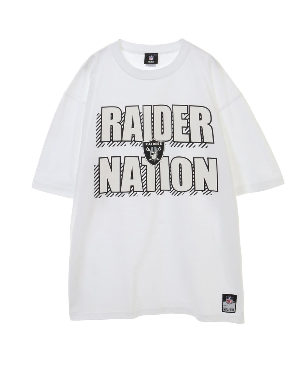 NFL プリントTシャツ スローガン２（LV RAIDERS/レイダース） WHITE(ホワイト) 詳細画像 WHITE 1