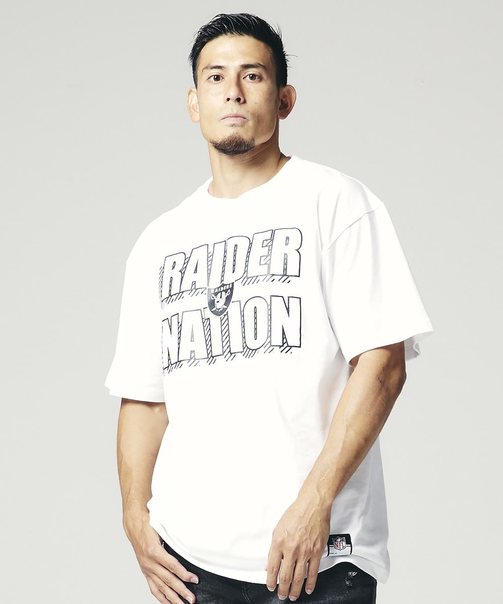 NFL プリントTシャツ スローガン２（LV RAIDERS/レイダース） WHITE(ホワイト) 詳細画像 WHITE 8