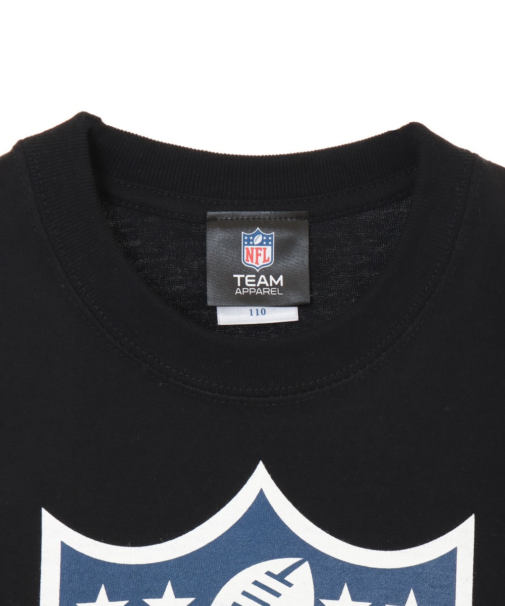 NFL プリントTシャツ【Kid's】NFLシールド(NATIONAL FOOTBALL LEAGUE ロゴ） 詳細画像 BLACK 4