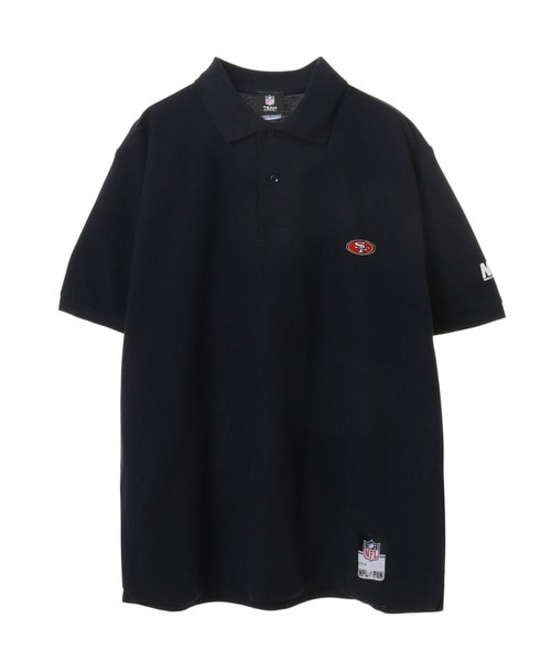 NFL 半袖鹿の子 ワンポイントロゴポロシャツ（SF 49ers