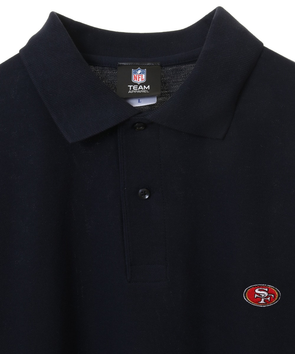 NFL 半袖鹿の子 ワンポイントロゴポロシャツ（SF 49ers