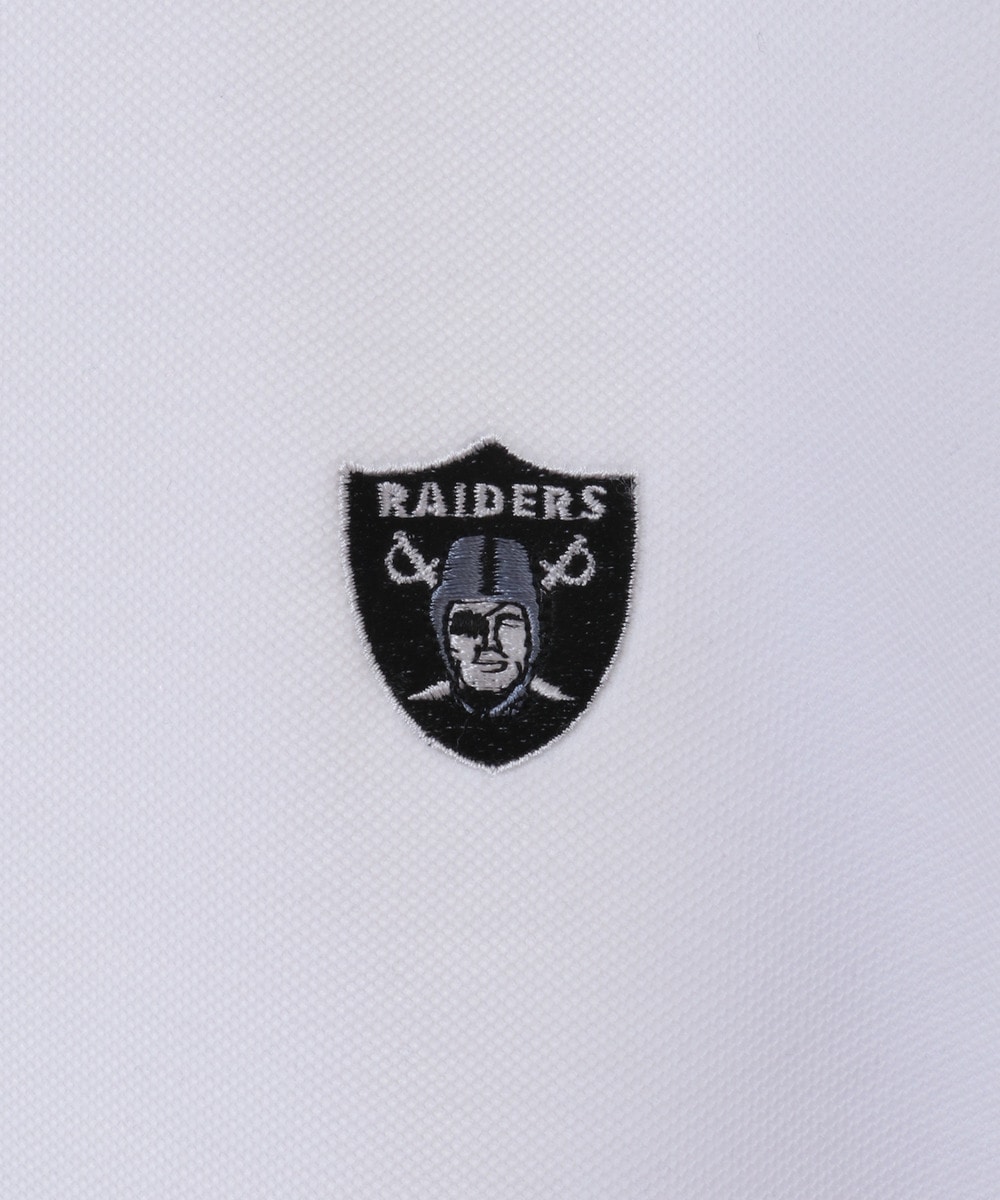 NFL 半袖鹿の子　ワンポイントロゴポロシャツ（LV RAIDERS/レイダース） 詳細画像 WHITE 4