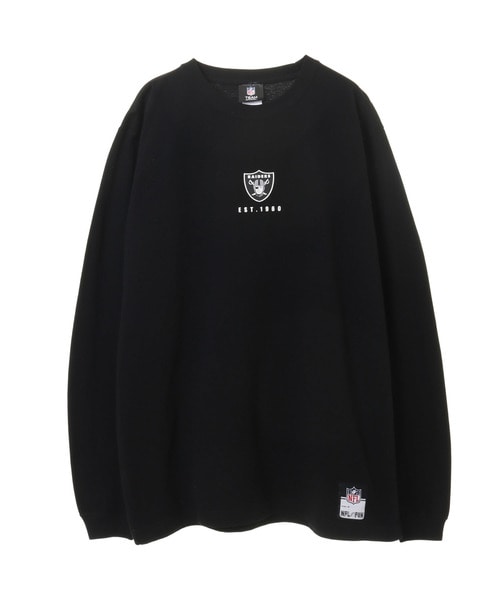 NFL ロングスリーブTシャツ（LV RAIDERS/レイダース） BLACK(ブラック)