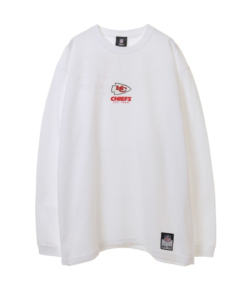 NFL ロングスリーブTシャツ（KC CHIEFS/チーフス） WHITE(ホワイト)