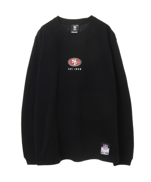 NFL ロングスリーブTシャツ（SF 49ers/フォーティナイナーズ） BLACK(ブラック)