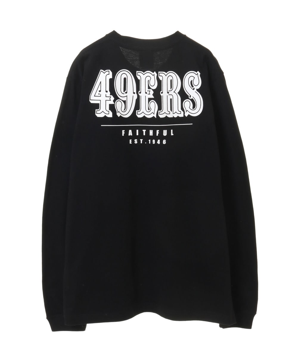 NFL ロングスリーブTシャツ（SF 49ers/フォーティナイナーズ） BLACK