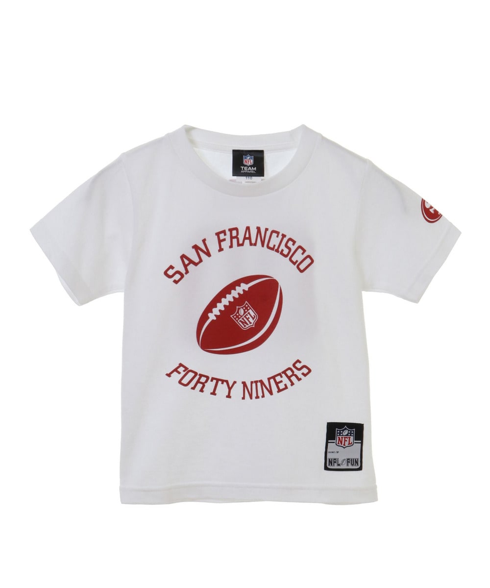 NFL プリントTシャツ【Kid’s】 (SF 49ers/フォーティナイナーズ）  詳細画像 WHITE 1