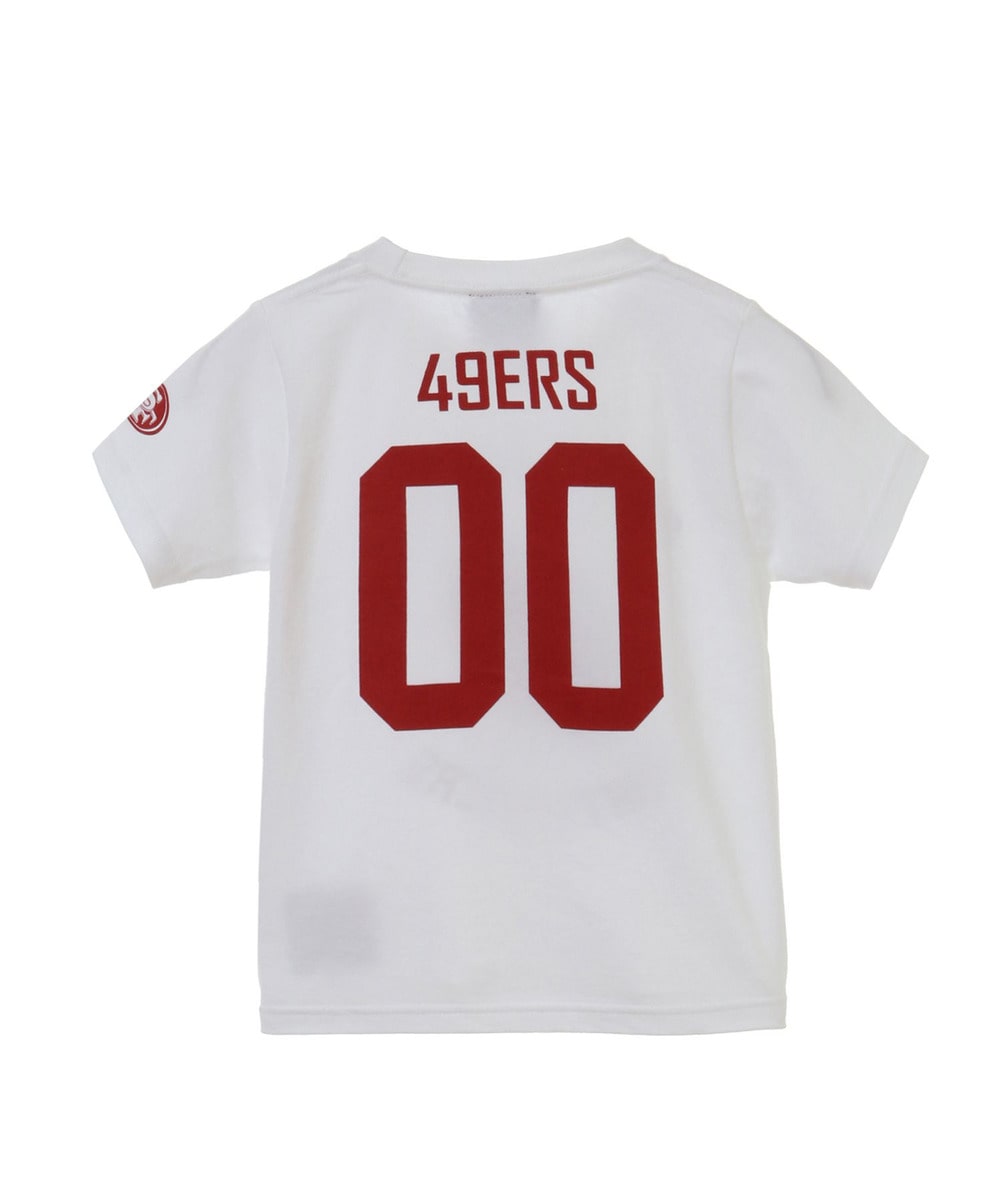 NFL プリントTシャツ【Kid’s】 (SF 49ers/フォーティナイナーズ）  詳細画像 WHITE 2