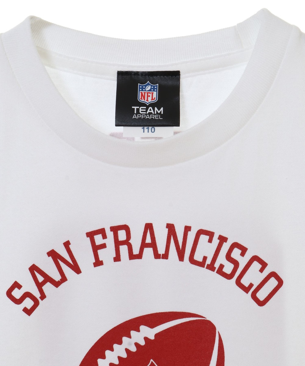 NFL プリントTシャツ【Kid’s】 (SF 49ers/フォーティナイナーズ）  詳細画像 WHITE 3