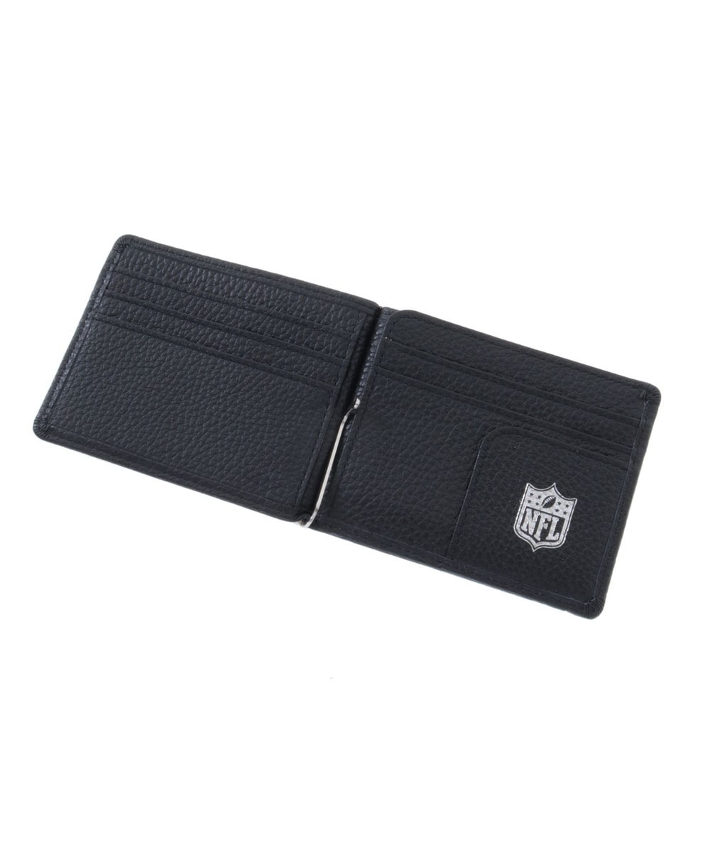 NFL 二つ折 財布（マネークリップ）本革仕様  詳細画像 BLACK 2