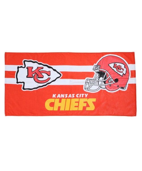 NFL バスタオル（KC CHIEFS/チーフス） RED(レッド)