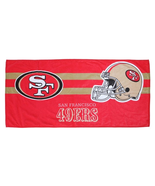 NFL バスタオル（SF 49ers/フォーティナイナーズ） RED(レッド)