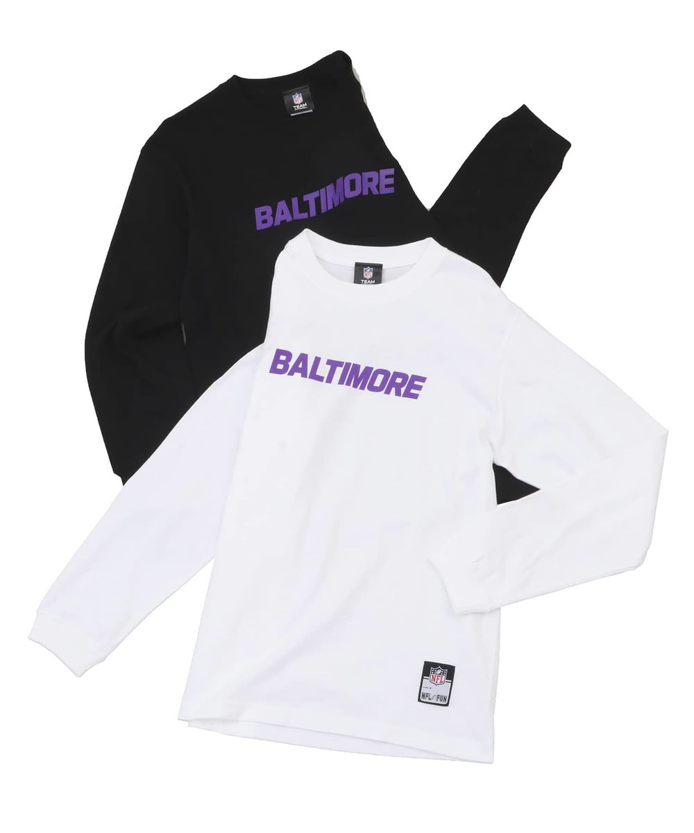NFL ロングスリーブTシャツ（BAL RAVENS /レイブンズ） BLACK