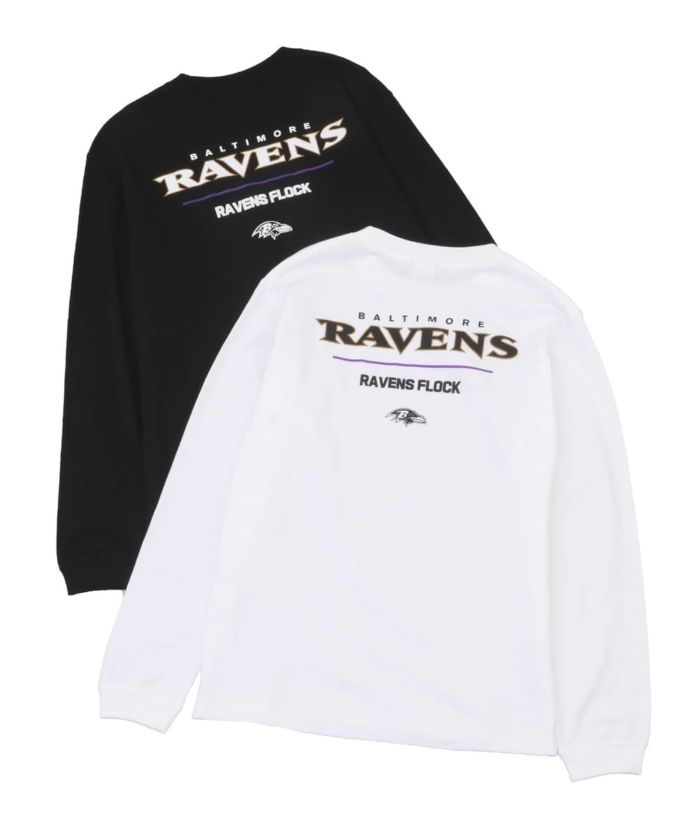 NFL ロングスリーブTシャツ（BAL RAVENS /レイブンズ） 詳細画像 WHITE 2