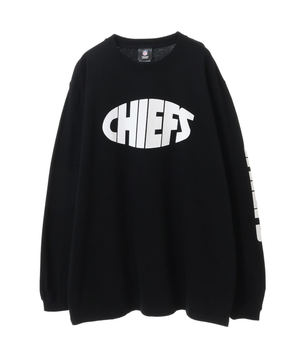 NFL ロングスリーブTシャツ（KC CHIEFS/チーフス）sleeve logo 詳細画像 BLACK 1