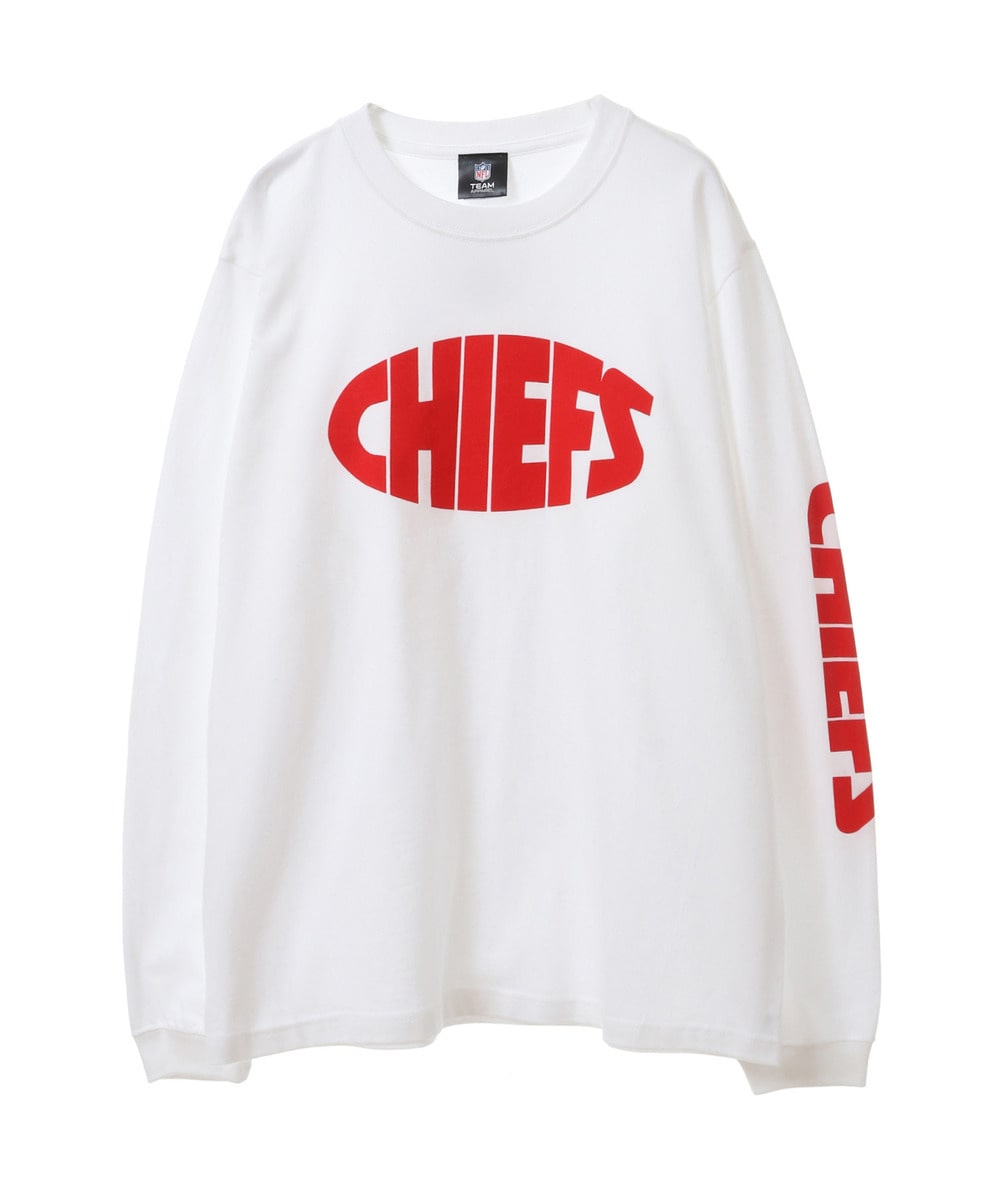 NFL ロングスリーブTシャツ（KC CHIEFS/チーフス）sleeve logo 詳細画像 WHITE 1
