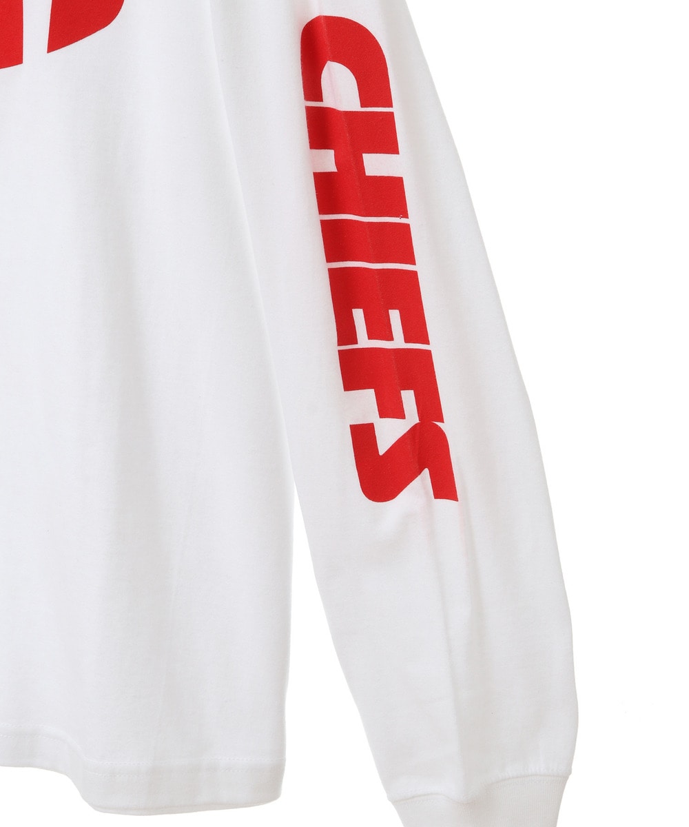 NFL ロングスリーブTシャツ（KC CHIEFS/チーフス）sleeve logo 詳細画像 WHITE 3