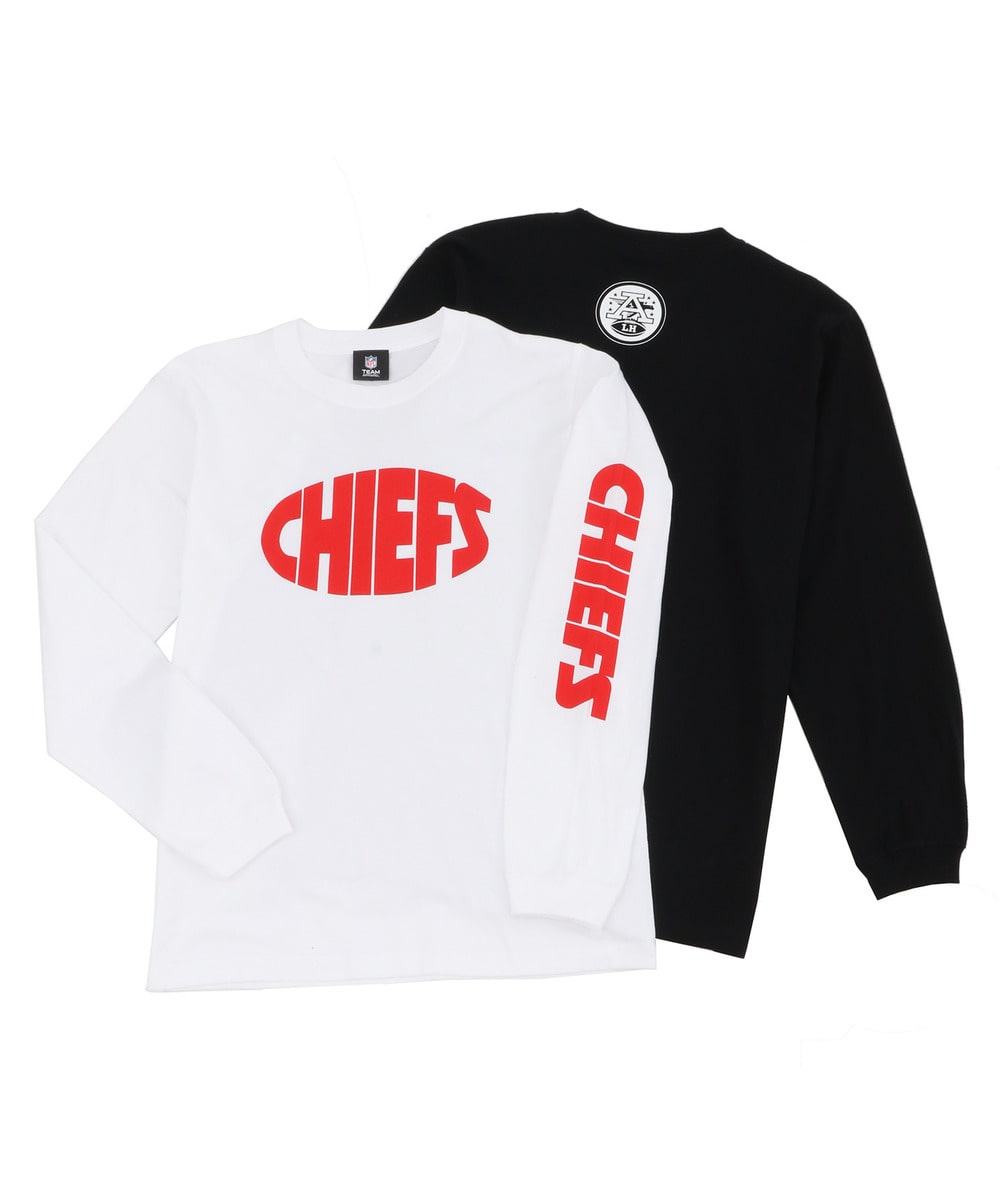 NFL ロングスリーブTシャツ（KC CHIEFS/チーフス）sleeve logo 詳細画像 WHITE 4