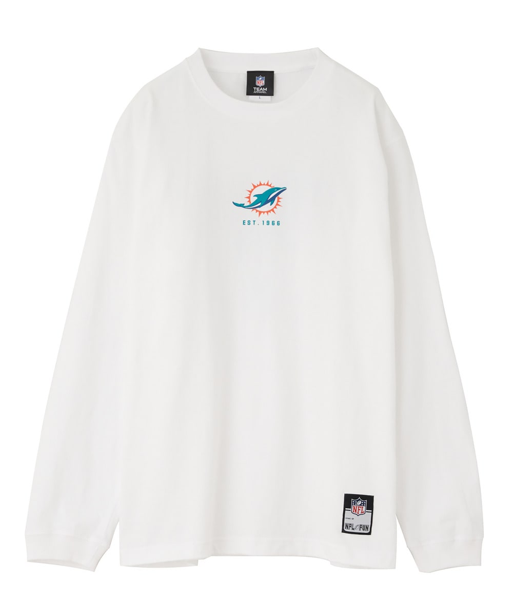 NFL ロングスリーブTシャツ（MIA DOLPHINS/ドルフィンズ） WHITE