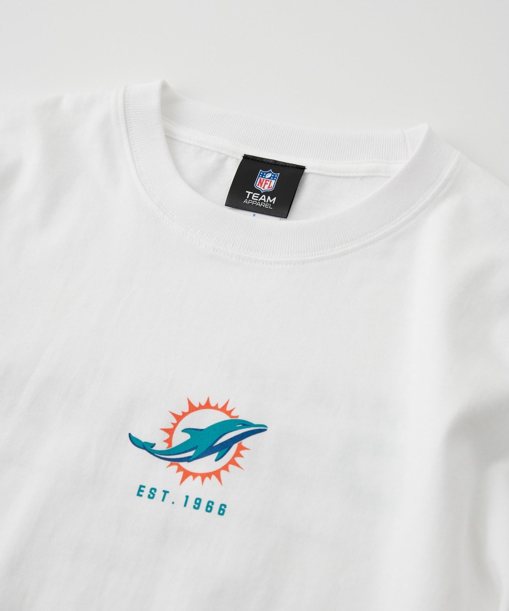 SALE/ ZUBAZ NFL マイアミ・ドルフィンズ 半袖Ｔシャツ 大きいサイズ シングルステッチ ホワイト (メンズ XL)   O0952