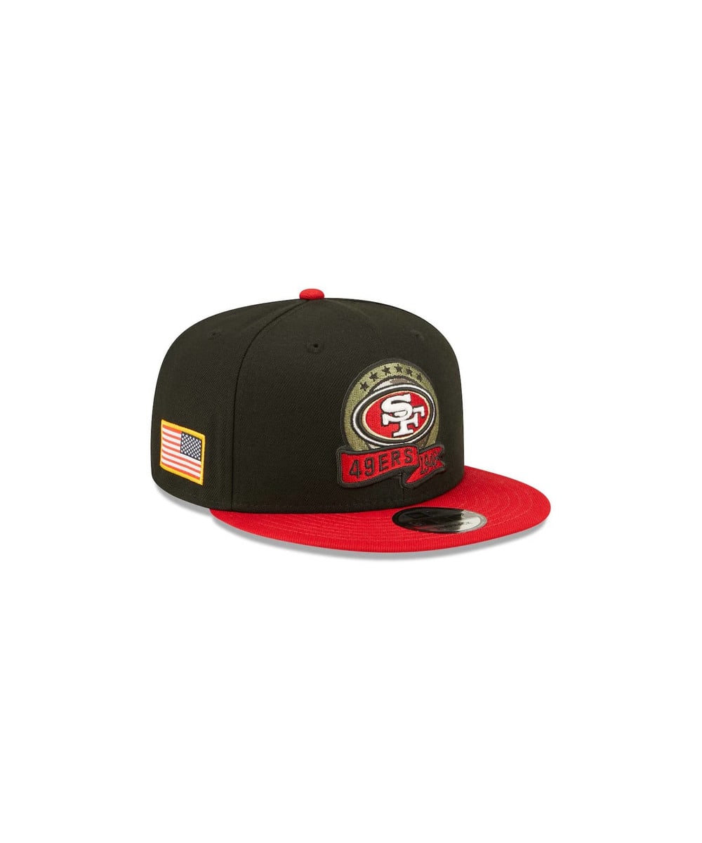 NFL　キャップ（SF 49ERS /フォーティナイナーズ） Salute To Service 9FIFTY  詳細画像 BLACK 1