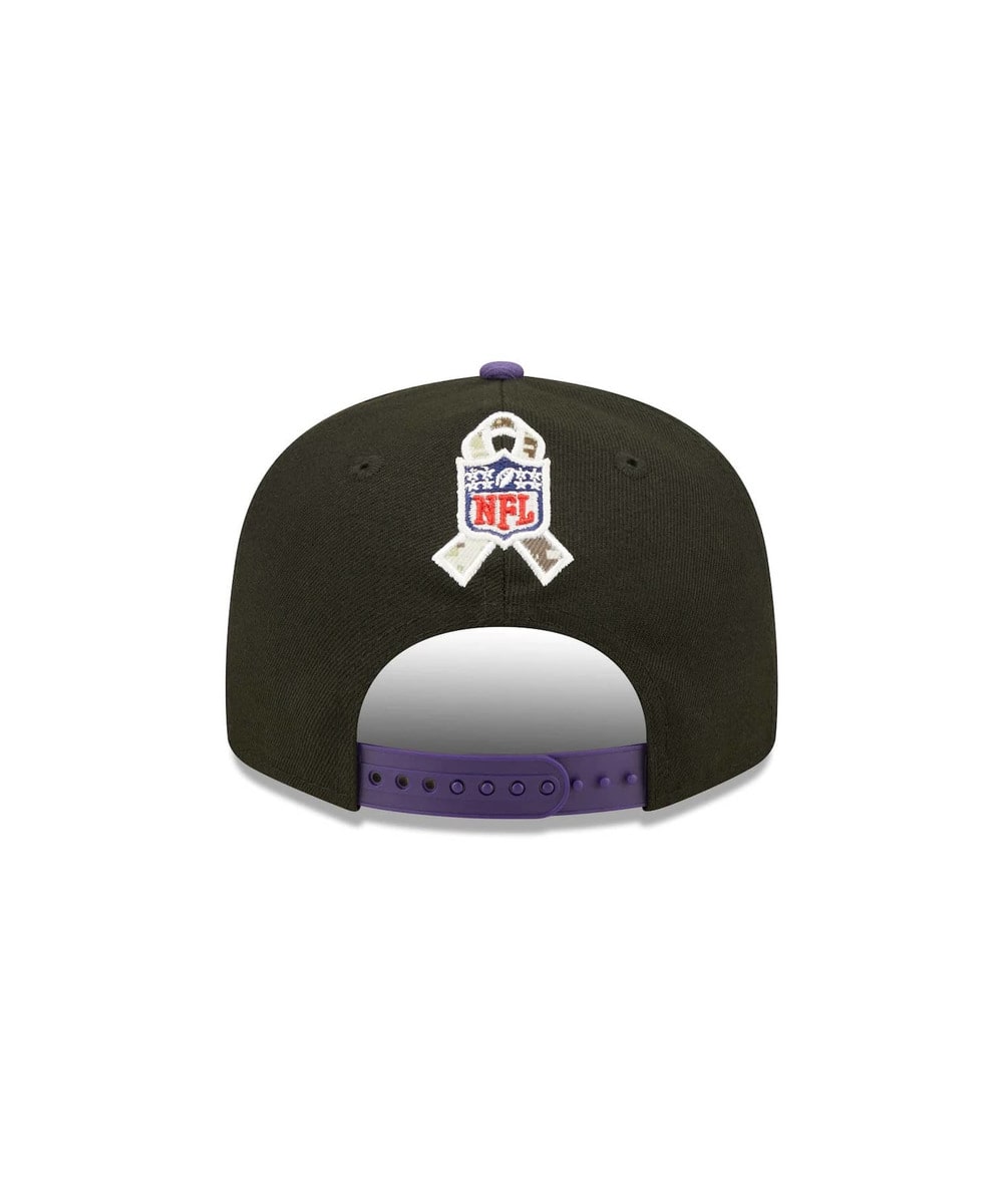 NFL　キャップ（BAL RAVENS /レイブンズ） Salute To Service 9FIFTY  詳細画像 BLACK 2